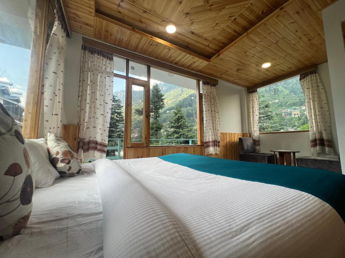Hotel Mountain Majesty! Top-Rated Luxury Stay Amid Snowcapped Mountains With Balcony And Riverside Calm Manāli Eksteriør billede